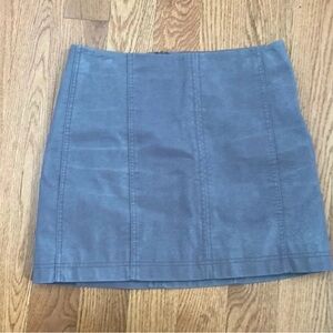 Free People Gray Zip Up Skirt Size 6